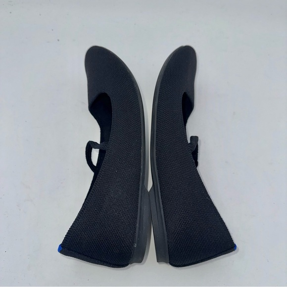Rothy’s - women’s The Max square Mary Jane flat black knit slip on shoes Size 7 - Picture 8 of 9